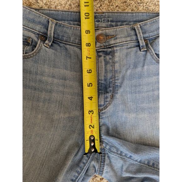 Loft Ann Taylor Modern Straight Jeans Womens Blue Denim Light Wash 31/29 - Picture 6 of 7